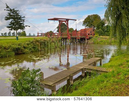 Old Wooden Drawbridge