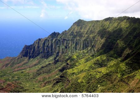 Na Pali klippor på Kauai