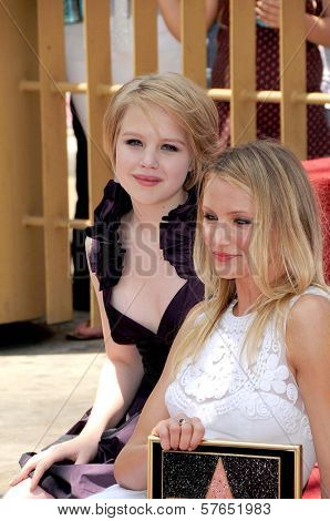 Sofia Vassilieva and Cameron Diaz  at the Ceremony honoring Cameron Diaz with a Star on the Hollywood Walk of Fame. Hollywood Boulevard, Hollywood, CA. 06-22-09