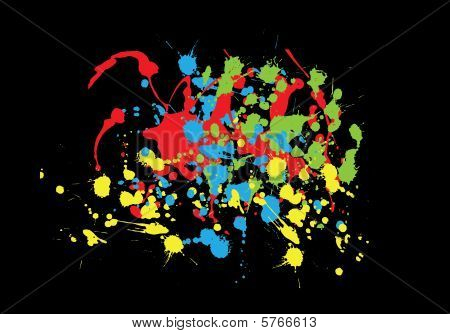 Paint splashes