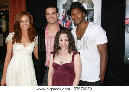 Rachel Boston and B.P. Cooper with Senta Moses and McKinley Freeman at the Los Angeles Sneak Peek Screening of 'Ten Years Later'. Majestic Crest Theatre, Los Angeles, CA. 07-16-09