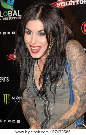 Kat Von D  at the Opening Night of The Darling Stilettos at Cinespace. Cinespace, Hollywood, CA. 07-16-09