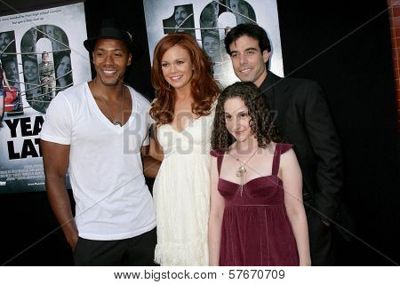 McKinley Freeman and Rachel Boston with Senta Moses and Aaron Michael Metchik  at the Los Angeles Sneak Peek Screening of 'Ten Years Later'. Majestic Crest Theatre, Los Angeles, CA. 07-16-09
