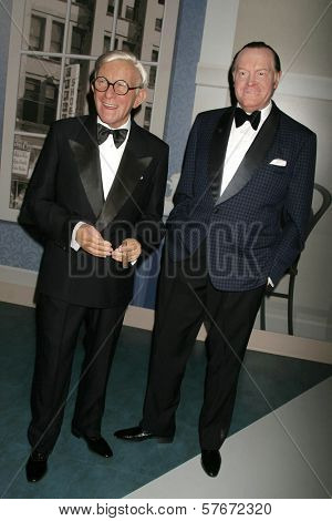 Celebrity Wax Model George Burns and Bob Hope at the Grand Opening of Madame Tussauds Wax Museum Hollywood. Madame Tussauds Wax Museum Hollywood, Hollywood, CA. 07-21-09