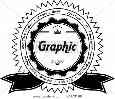 vintage sticker label