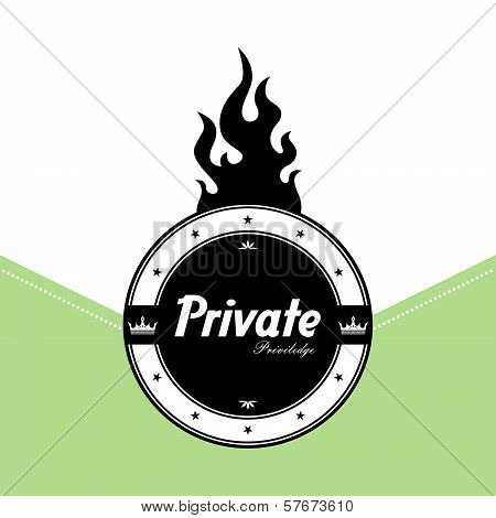 vintage sticker label