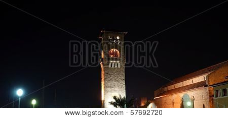 Rhodes Island Landmark, Mandraki Port, Greece. The Historical Port Is Still Used Today As A Marina B