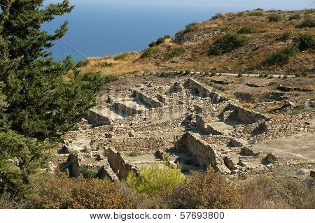 Ancient ruins of Kamiros, Rhodes - Greece