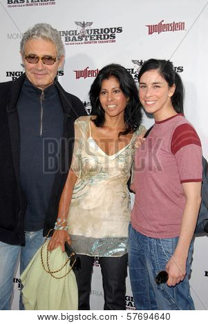 Michael Nouri and Sarah Silverman  at the Los Angeles Premiere of 'Inglourious Basterds'. Grauman's Chinese Theatre, Hollywood, CA. 08-10-09