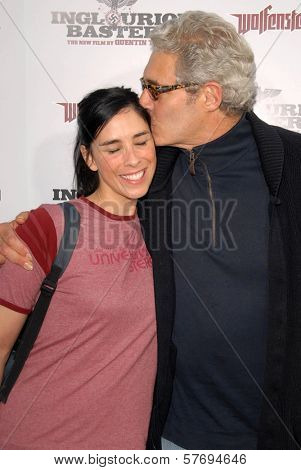 Sarah Silverman and Michael Nouri  at the Los Angeles Premiere of 'Inglourious Basterds'. Grauman's Chinese Theatre, Hollywood, CA. 08-10-09