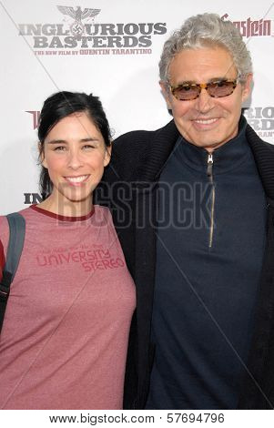 Sarah Silverman and Michael Nouri  at the Los Angeles Premiere of 'Inglourious Basterds'. Grauman's Chinese Theatre, Hollywood, CA. 08-10-09