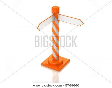 Orange liikennemerkki