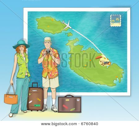 Paar reizen