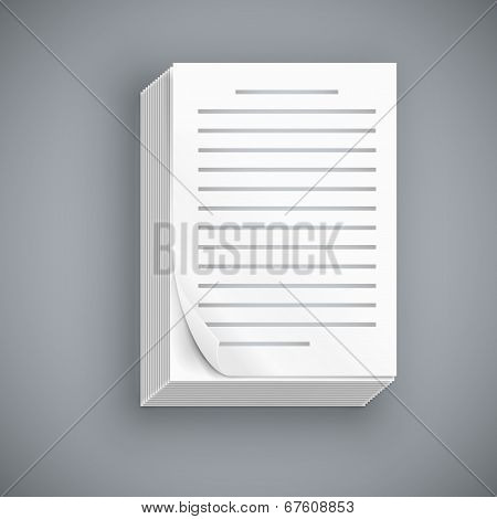 Paper sheet  icons