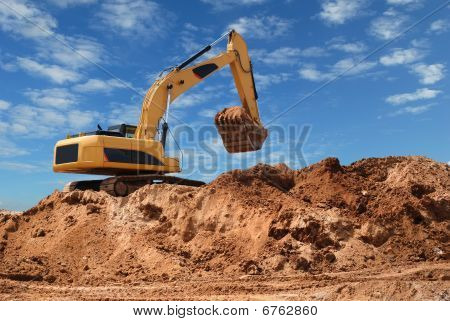 Gravemaskine Bulldozer i sandkasse