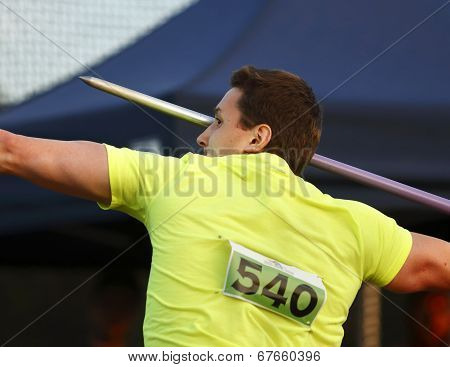 Javelin Throw Man Competitor