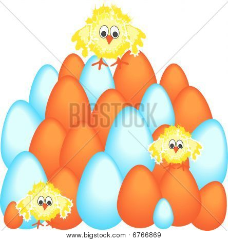 Oeufs de Pâques au poulet