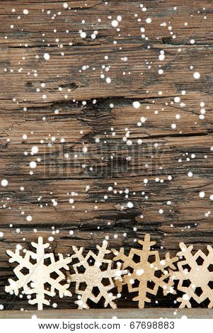 Snowflake Background With Snow