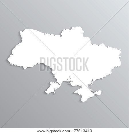 3d map of Ukraine.