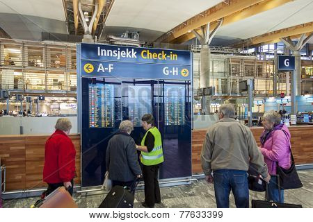 Interior Of Oslo Gardermoen International Airport