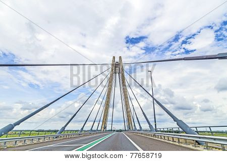 Famous Bridge In Kampen , Netherlands