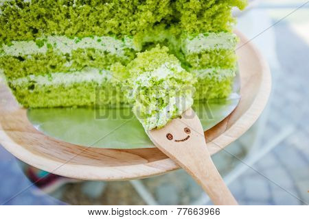 Japanese Matcha Green Tea Cake