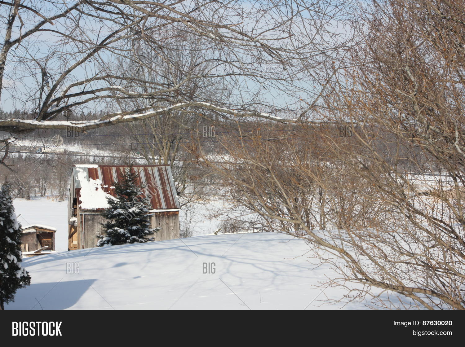 Shed, Rusty Roof Snow Image & Photo (Free Trial) | Bigstock