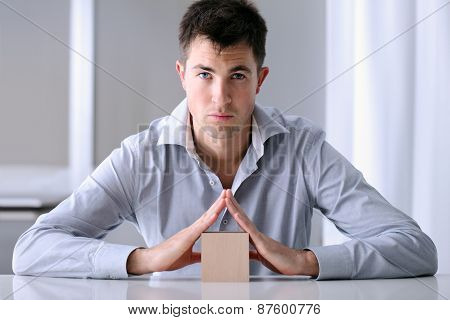 man who offers security to your home insurance
