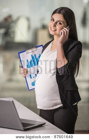 Pregnant Businesswoman