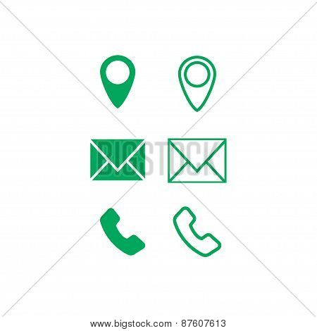 Icons for business cards