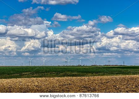 Clouds Over Eolian Turbines