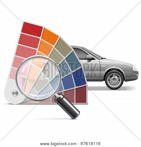 Vector Color Choice For Car