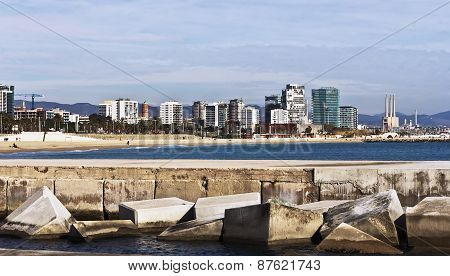 Barcelona beach.