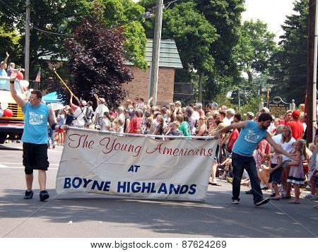 Young Americans at the 4th of July Parade in Harbor Springs, Michigan