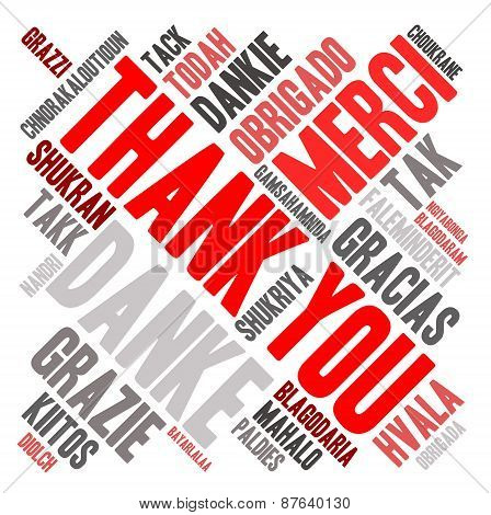 Thank You Word Cloud