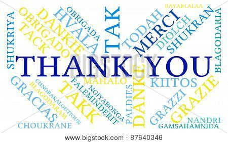 Thank You Word Cloud