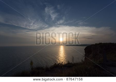 Seascape With Rocks And Clouds At Cape Kaliakra