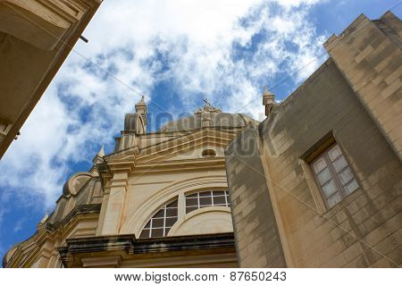 Main Church Of Sannat In Gozo, Malta