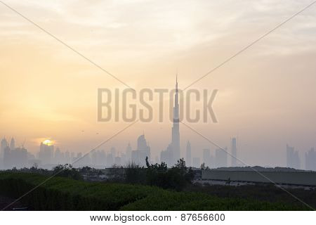 Sunset view from Skyscrapers