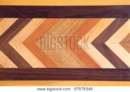 Decorative Marquetry On A Cutting Board