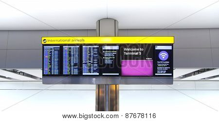 LONDON, UK - MARCH 28, 2015: Heathrow airport Terminal 5.