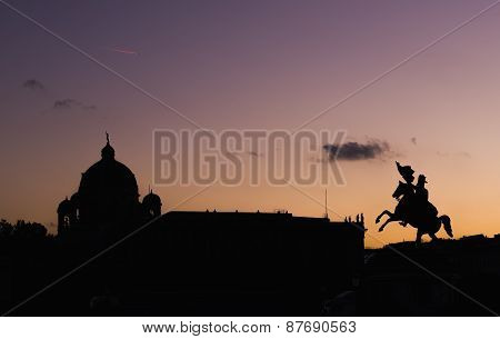 The View Of Vienna City Center Silhouettes