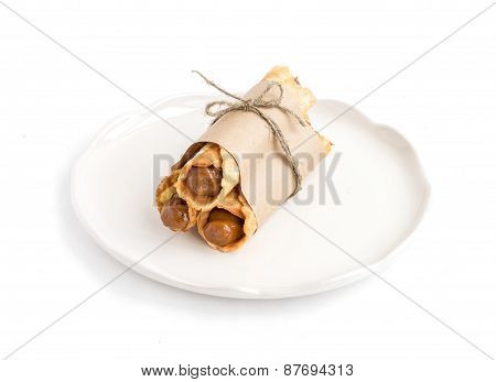 Waffels Filled With With Caramel Cream