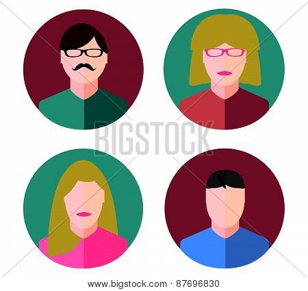 Circle Icons Flat