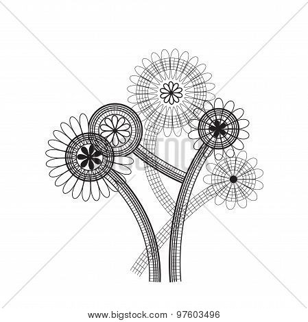 Flowers design element.
