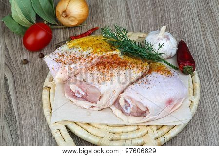Raw Chicken Thights