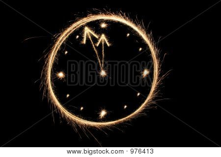 Sparkler Clock