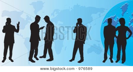 Business People Silhouettes