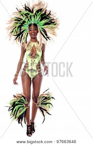African Carnival Over White