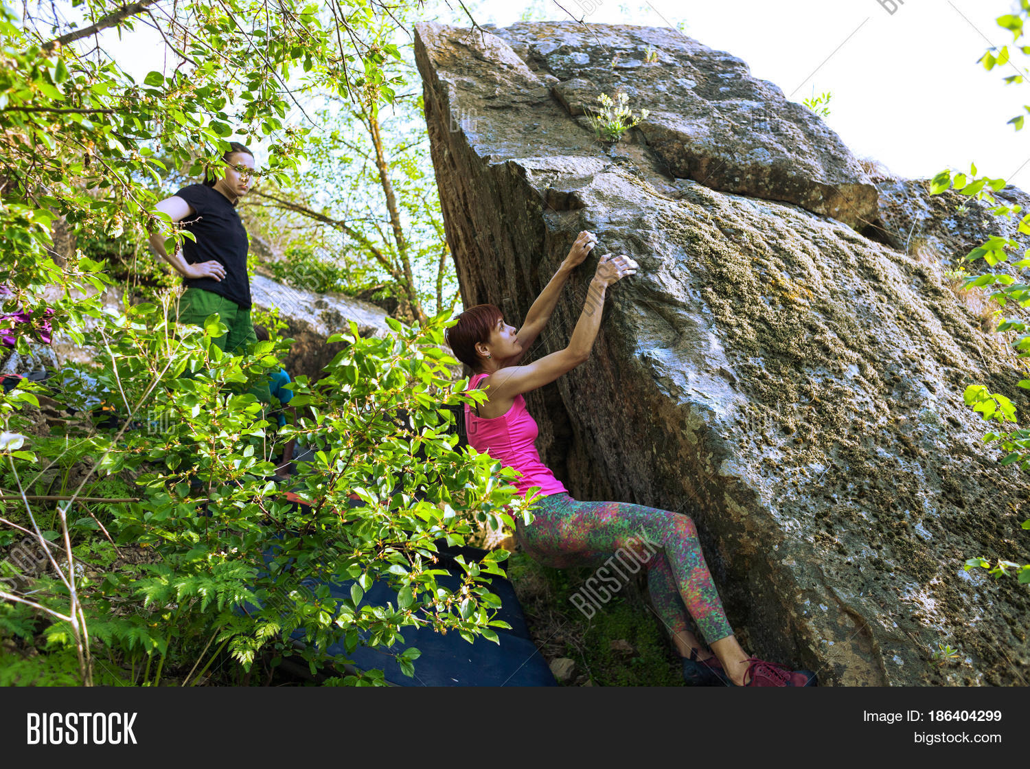 Athletes Bouldering Image & Photo (Free Trial) Bigstock
